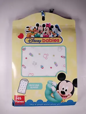 Vintage Disney Babies Hanes 1999 Super Soft Receiving Blanket Size 30  X 40  • $8