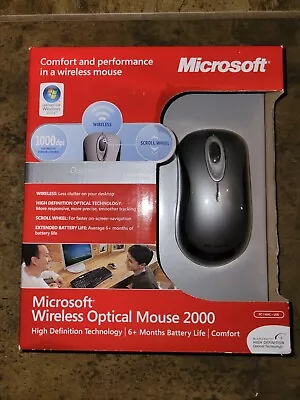 Microsoft Wireless Optical Mouse 2000 Sealed NOS • $39.99