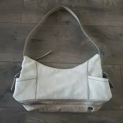 The Sak Kendra Brown Leather Shoulder Bag Handbag Zip Top • $24.99