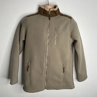 Cotton Traders Beige Cosy Warm Full Zip Fleece Jacket Size UK S • £19.99