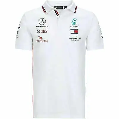 Mercedes Benz AMG Petronas F1 2020 Men's Team Polo Black/White • $29.99