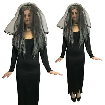 £13.99 • Buy Halloween Woman Zombie Corpse Bride Costume Halloween Ladies Fancy Dress Ghost 