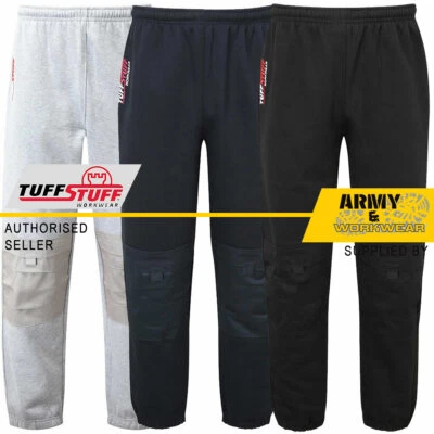 £16.95 • Buy Tuffstuff Mens Knee Pad Pocket Elastic Waist Work Jogging Bottoms Joggers Pants