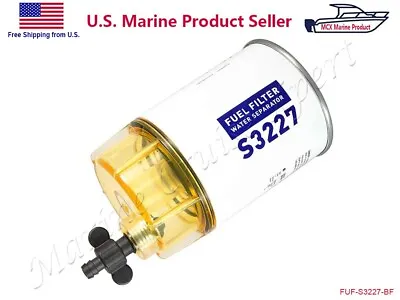 S3227 Marine Boat Outboard Fuel Filter Water Separator Clear Bowl Yamaha Mercury • $27.65