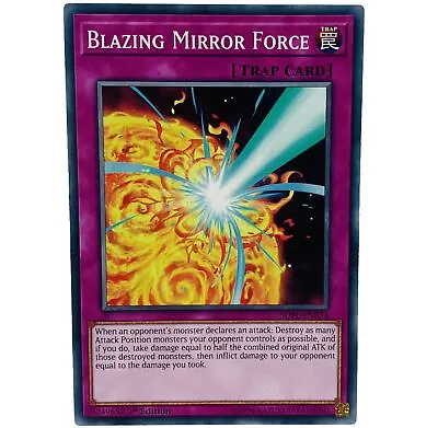 YUGIOH Blazing Mirror Force SDPL-EN034 Common Card 1st Edition NM-MINT • £1.25