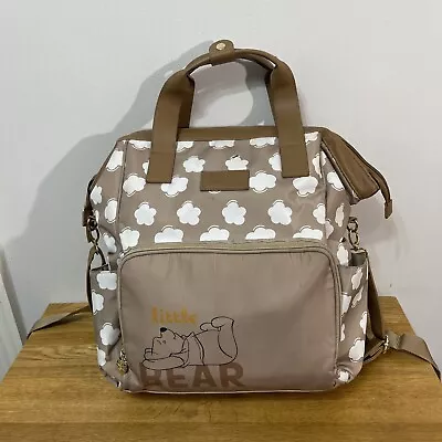 GEORGE  DISNEY  WINNIE THE POOH  CLOUD BABY CHANGING BAG Beige • £19.99