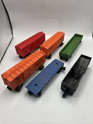 Marx O Gauge Train Car Lot Of 6 Baby Ruth Burlington L.V. Republic Steel Etc • $4.25