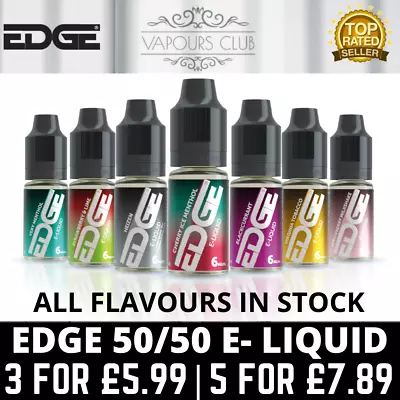 EDGE E Liquid | All Flavours | EDGE UK's No.1 E-Liquid Brand | Multi Buy Savings • £5.99