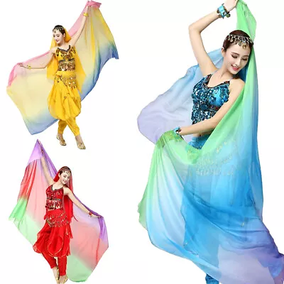 Colorful Veils Worship Flag Church Dance Praise Flag Shawl Waving Scarf Veil • $10.87