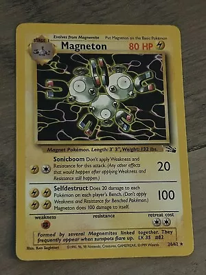 Magneton 26/62 Non Holo Fossil Pokemon Card • $7.50
