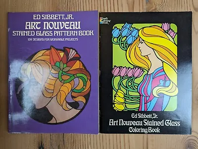 Vintage Art Nouveau - Ed Sibbett Jr - Dover Adult Coloring Pattern Books Lot! • $19.99