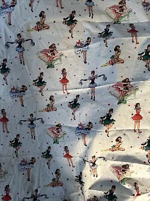 MICHAEL MILLER REDUCED PARTY GIRL FABRIC  44” Wide X 1 YARD NEW. • $9.99