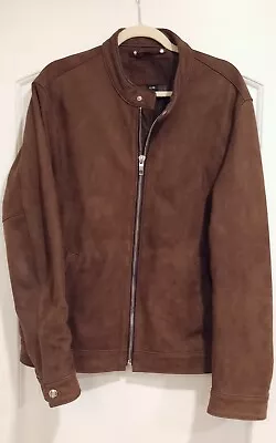 Thursday - Men's Racer Jacket Large - Brown Leather Motorcycle Jacket • $277.77