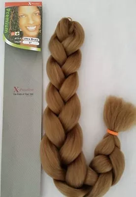 $9.99 • Buy Hair 6 Pack Color 27  X-Pression Ultra Braid 82  Inch Long Kanekalon Hair
