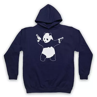 Banksy Panda Guns Graffiti Unofficial Street Art Artist Adults Unisex Hoodie • £25.99