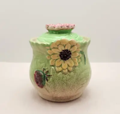 Vintage Floral Jelly Jar Short And Sons • $13.99