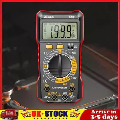 AC/DC Voltage Tester NCV Multimeter Multifunctional 2000 Counts Electrical Tools • £11.29