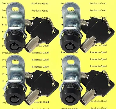 4x Black Tubular 5/8  Cam Lock - Homak Cabinet Camper REMOVABLE Keyed The Same • $29.99