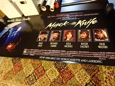  Mack The Knife  Raul Julia 1990 Video Banner And Poster Set! • $19.99