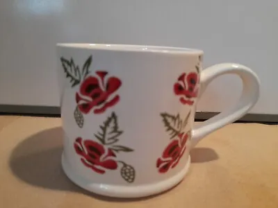 £8.50 • Buy Ceramic Poppy Mug, Large Tea/Coffee Mug, Red Poppies On White Background, New