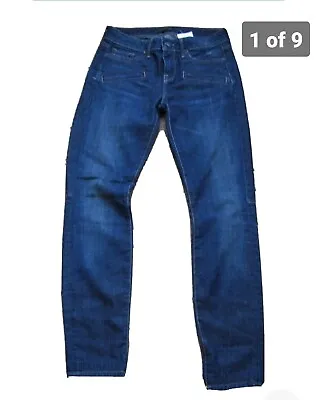 Vince Womens Skinni Jeans Distressed Dark Wash Sz 26 New • $30