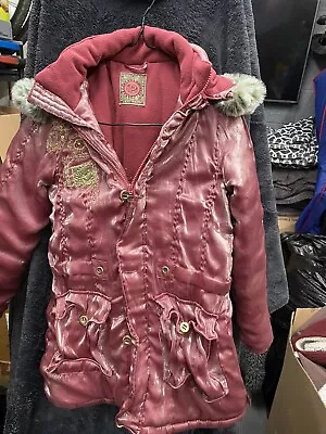 Pampolina Girls Padded Winter Coat Size 140 Age 10 • £15