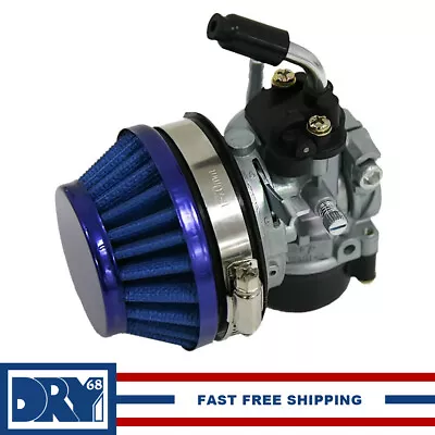 Blue Carburetor & Air Filter Fits 49/60/66/80cc 2 Stroke Motorized Bike • $18.99