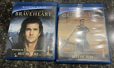 Gladiator / Braveheart 2-Movie Collection (BluRay) - Russell Crowe Mel Gibson • $8.50