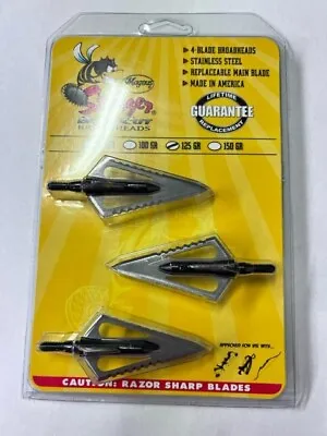 Magnus 125 GR Stinger Buzz Cut 4 Blade 3 PK • $41.96