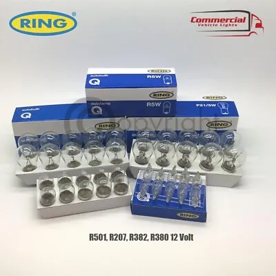 40 X Ring Quality Assorted 12 Volt Car Bulbs Set 10 Of Each - 380 382 207 501 • £13.95