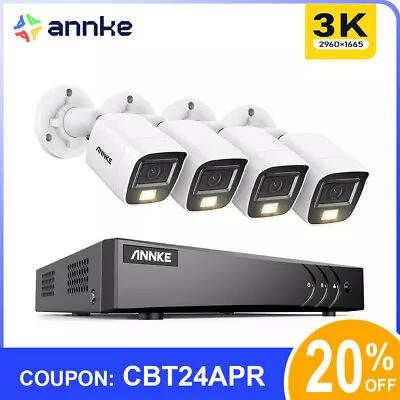 ANNKE 5MP 8CH DVR Security Camera System Audio Record Color Night Vision • $256.49