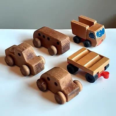 Montgomery Schoolhouse Inc/Mattel Putt Putt Wooden Toy Lot: Car Truck Bus Train • $9.50
