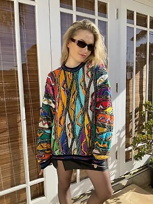 Coogi Vintage Multicolour Sweater Jumper Mens LARGE **RARE ** • $440