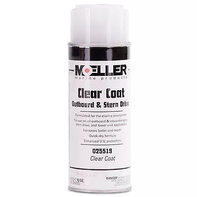 Moeller Marine Engine Paint 025519 UV Resistant; High Gloss Clear Coat Lacquer • $58.54