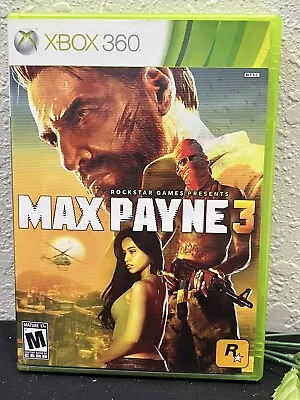 Max Payne 3 (Microsoft Xbox 360 2012) COMPLETE With Manual Rated M • $11.99