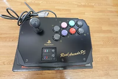 PS1 Hori Real Arcade Ps Joy Stick Controller Ps2 Japan Playstation Fighting Pad • $57