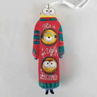 $14.77 • Buy MINIONS Bob Kevin Stuart (Ugly Christmas Sweater) Hallmark Christmas Tree Orn...
