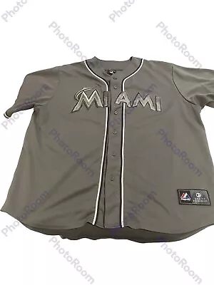 Oreowned Majestic MLB Miami Marlins #7 Jose Reyes Stitch Jersey Size XL R3 • $45