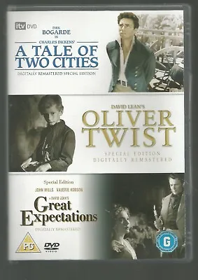 A TALE OF TWO CITIES (Bogarde) / OLIVER TWIST / GREAT EXPECTATIONS - UK DVD SET • £4.99