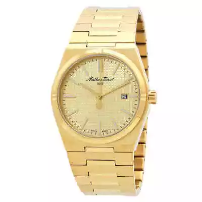 Mathey-Tissot Quartz Gold Dial Men's Watch H117PDI • $152.23