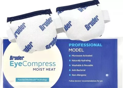 Bruder Moist Heat Eye Compress - Microwave Activated - Heat And Moisture For Dry • $13.89