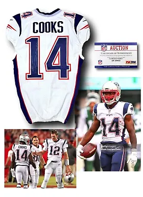 Brandin Cooks Game Used Worn Signed New England Patriots NFL 2017 Jersey COA • $3500