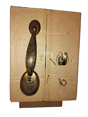 Vintage Cast Brass Thumb Latch Control - Front Door Pull Handle • $9.99