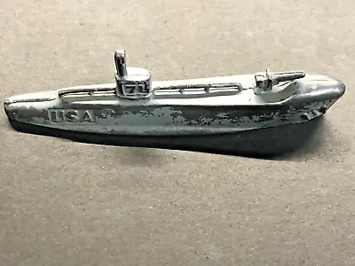 Vintage Manoil Slush Cast Toy Submarine Made In USA- 5 1/4  • $39.99