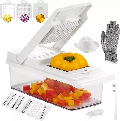 Vegetable Chopper Pro Onion 13-in-1 Mandoline Slicer (white) • $12.99