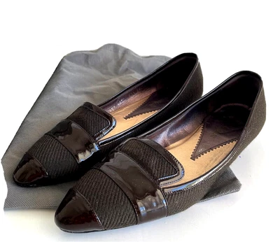 £116.79 • Buy EMPORIO ARMANI Mules 39 Brown Shoes Patent Leather | Excellent Condition