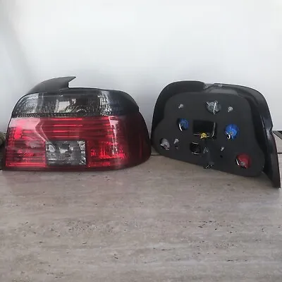 Bmw E39 5-series  Smoked Housing Red Rear Signal Tail Light Lamps 97-00 • $90