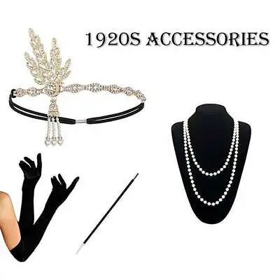 £12.99 • Buy Ladies Gatsby Flapper Peaky Blinders 1920's Charleston Fancy Dress Accessories