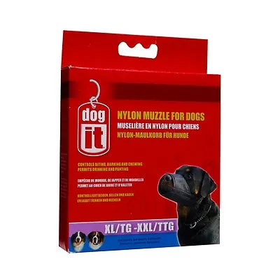 Hagen DogIt NYLON LARGE BREED BIG DOG MUZZLE BLACK XL XXL 9.4  • $9.49