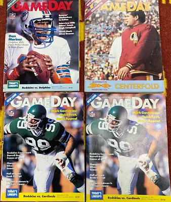 Washington Redskins 1984 Gameday Magazine Publication Lot Of 4 • $40